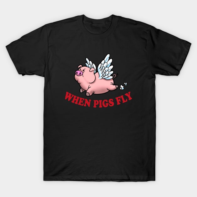 When Pigs Fly! T-Shirt by Tattoocesar